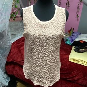 LOFT Woman’s lace detailed front tank Size L